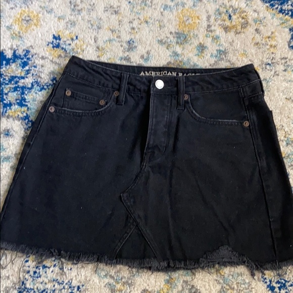 AE Black Denim Skirt - Picture 1 of 2
